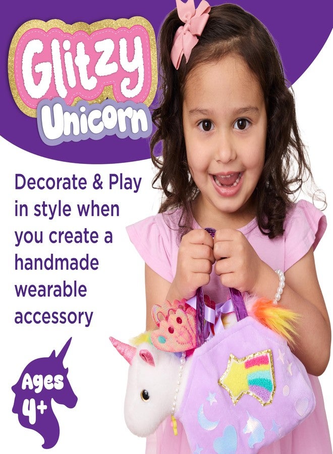 Creativity for Kids Glitzy Unicorn Kit | Adopt, Accessorize & Decorate Your Plush Pet | Toddler Purse & BFF Jewelry | Encourages Imaginative Play & Fine Motor Skills (Ages 4+) - Image 2